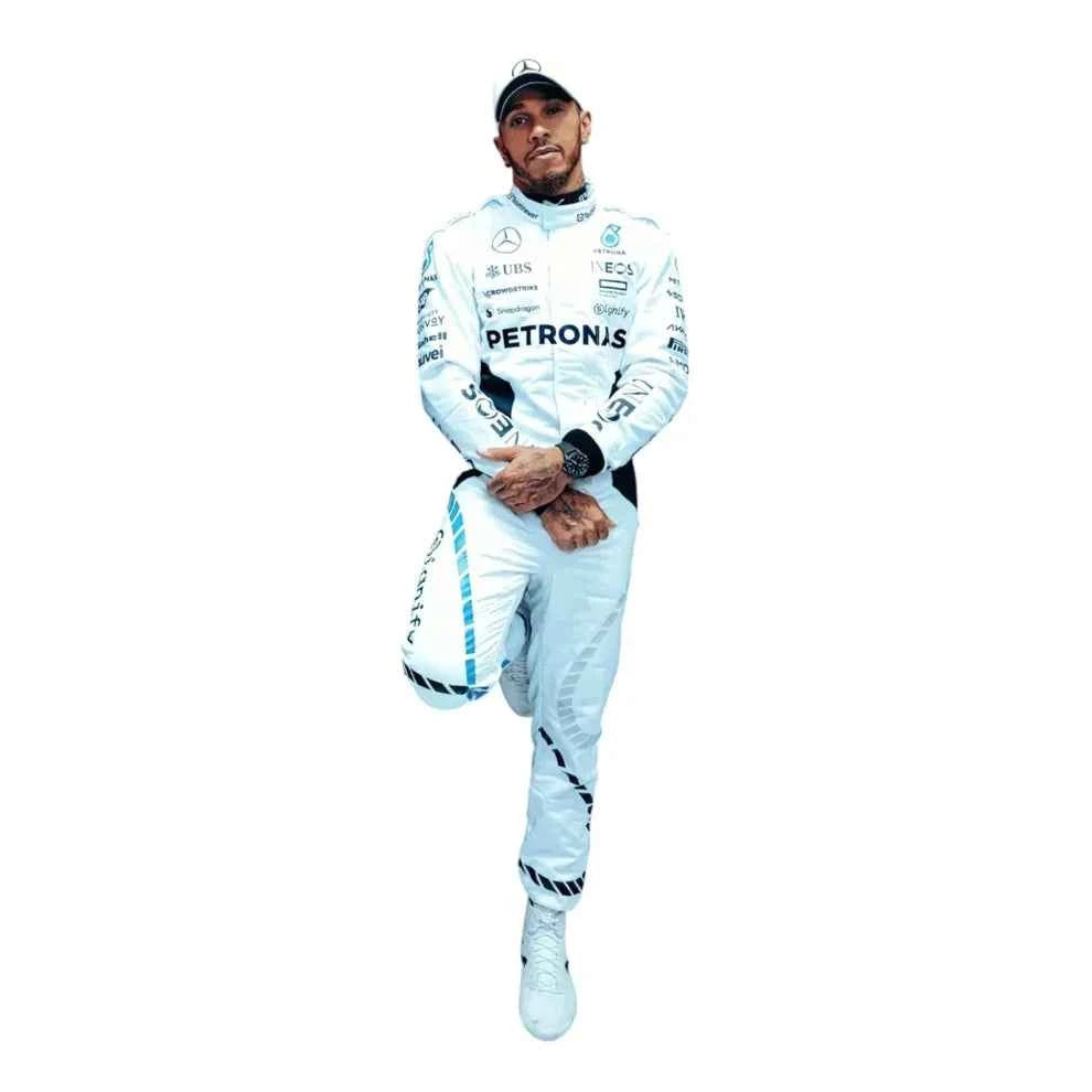 F1 Replica Racing Costume Worn by George Russell & Lewis Hamilton – 2024 Qatar GP