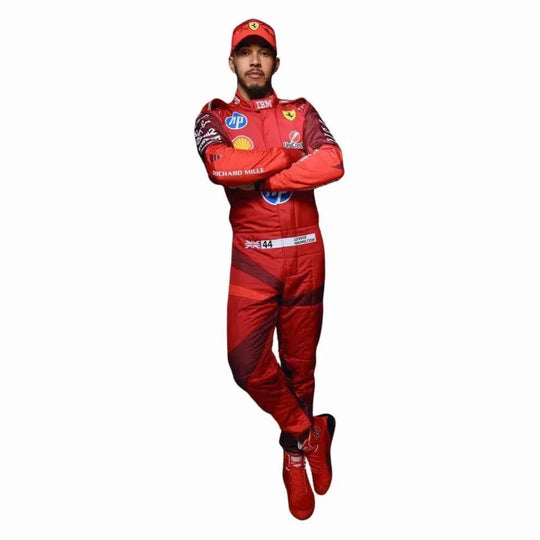 2025 F1 Racing Costume Worn by Charles Leclerc & Lewis Hamilton – Las Vegas GP | Creative Racegear