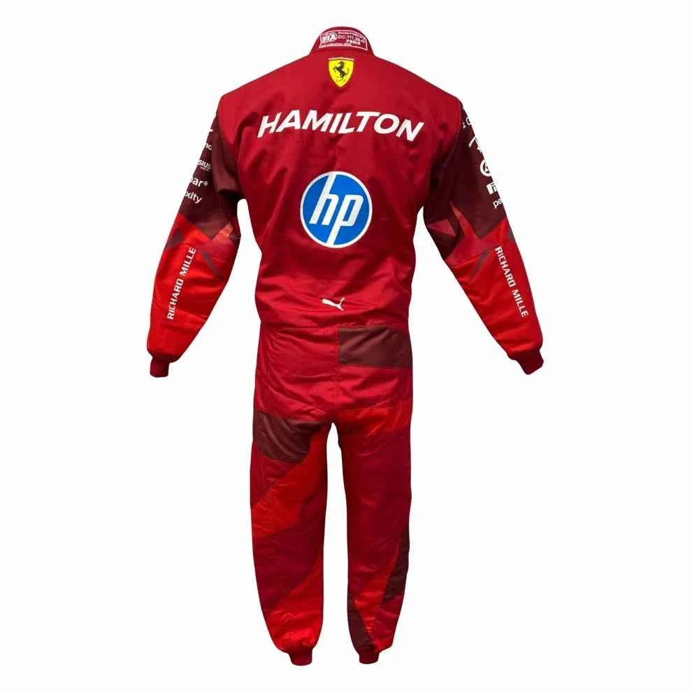2025 F1 Racing Costume Worn by Charles Leclerc & Lewis Hamilton – Las Vegas GP | Creative Racegear