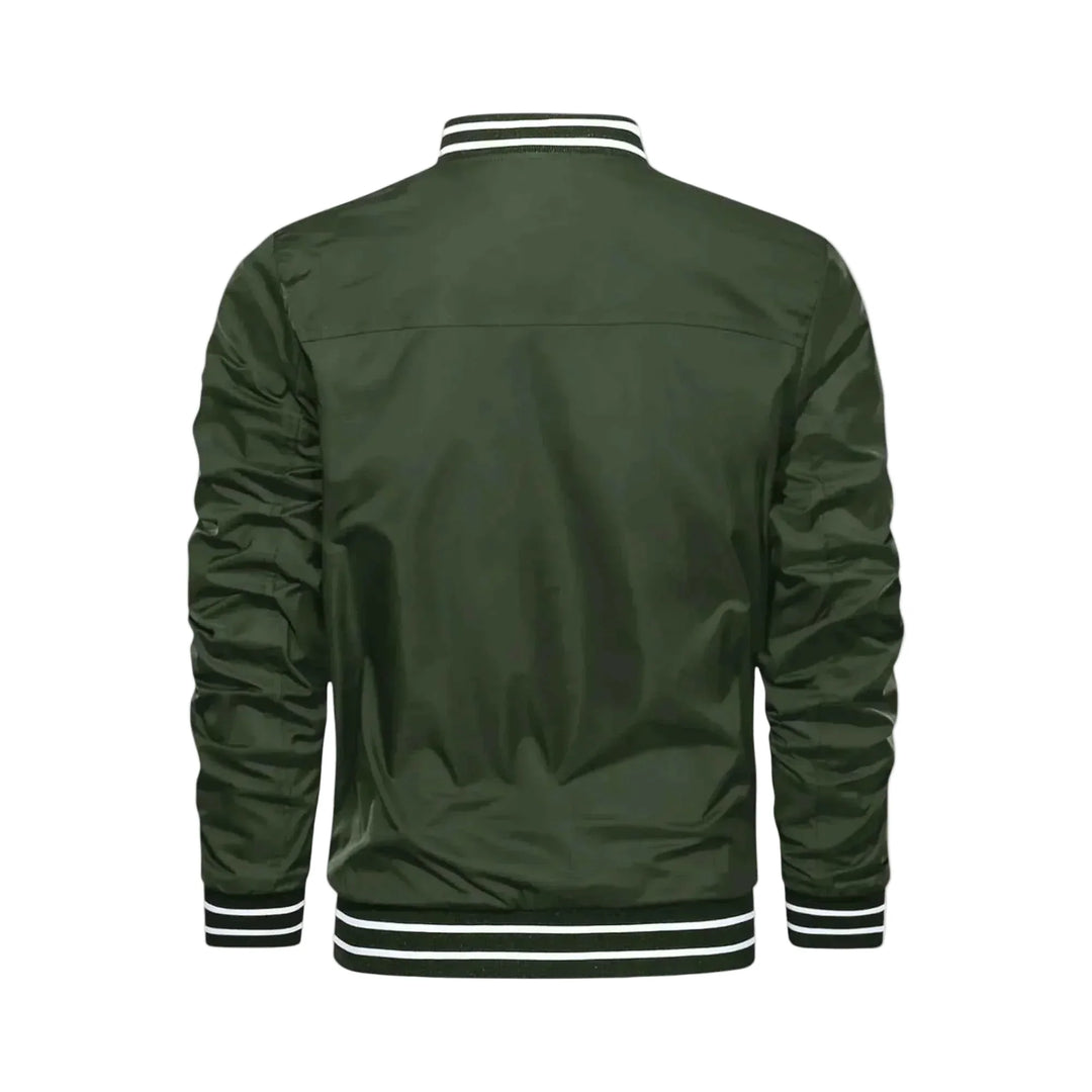 Men's Lightweight Bomber Jacket - Army Green