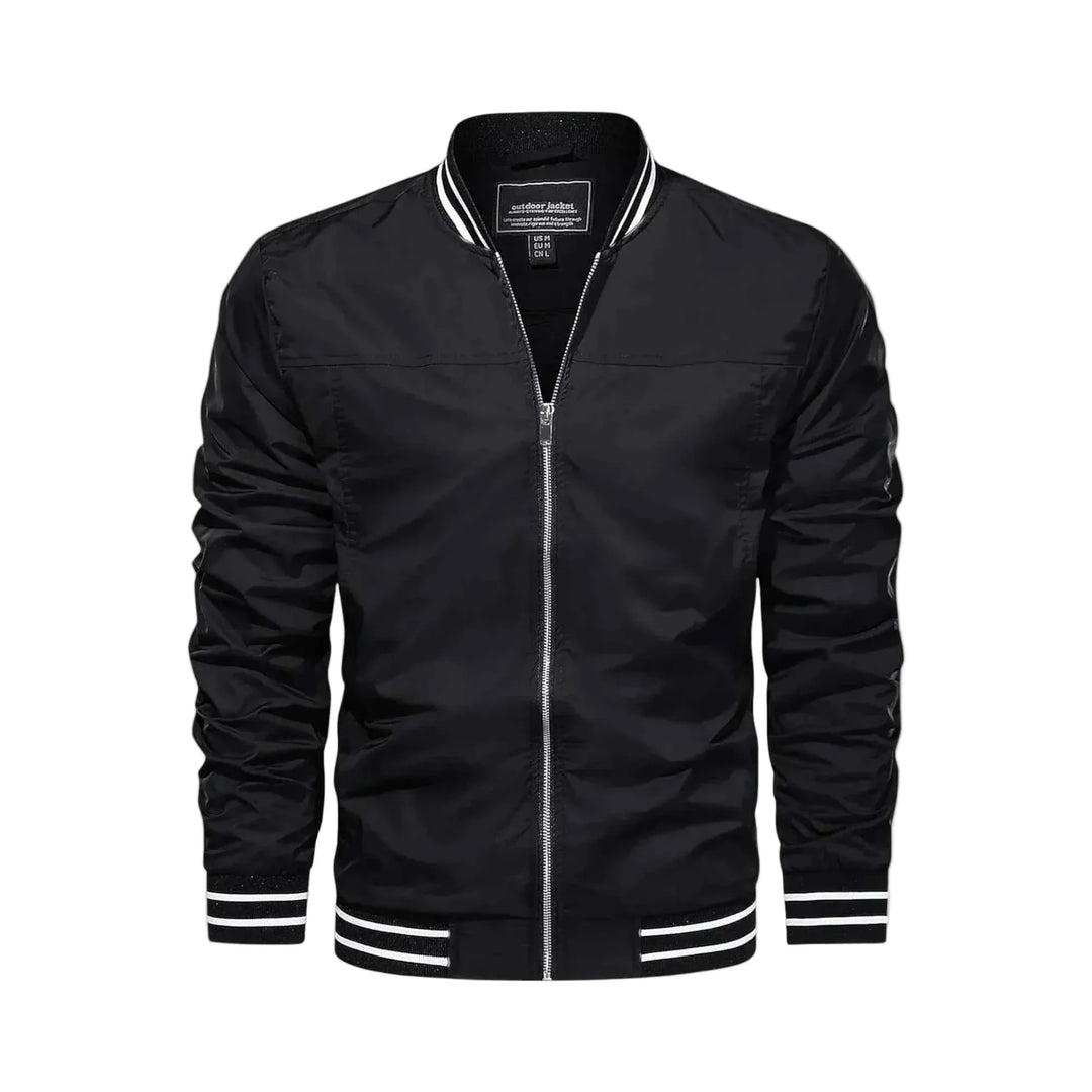 Men's Lightweight Bomber Jacket - Black