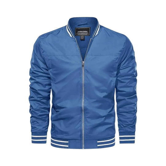 Men's Lightweight Bomber Jacket - Blue