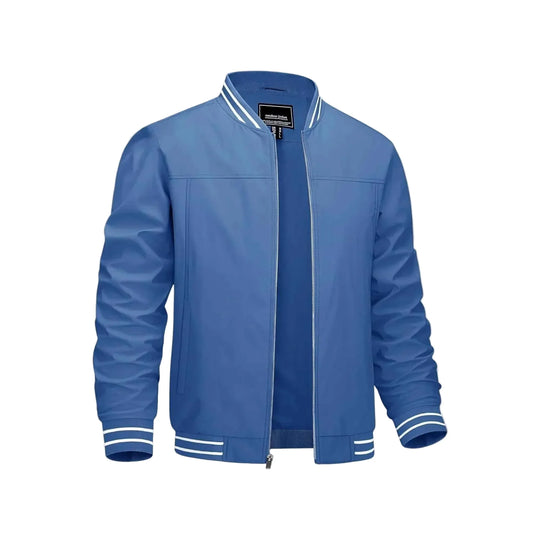 Men's Lightweight Bomber Jacket - Blue