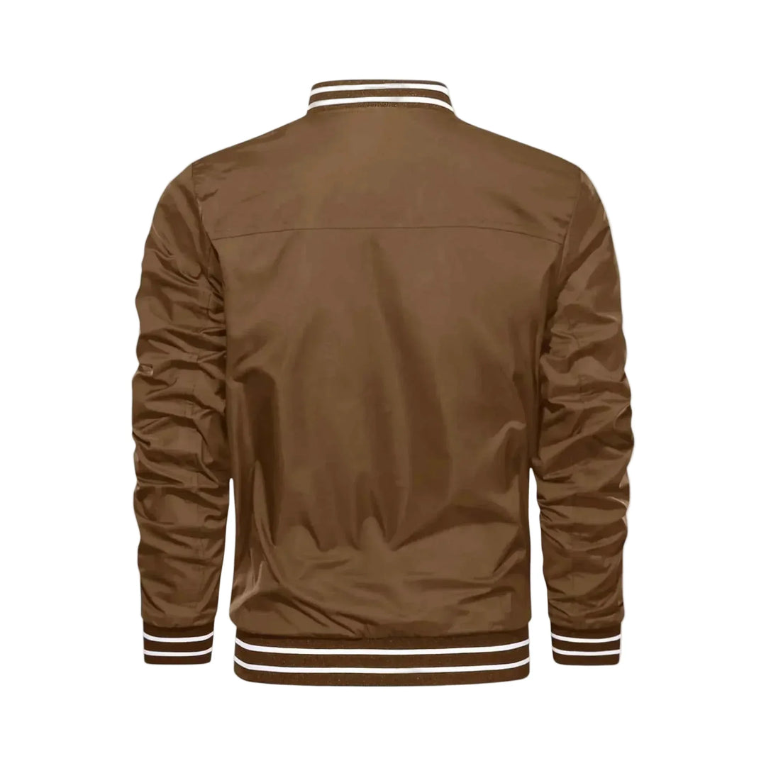 Men's Lightweight Bomber Jacket - Brown