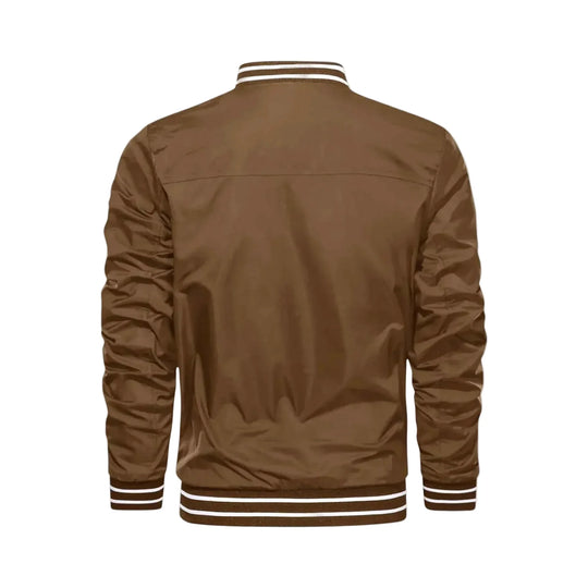 Men's Lightweight Bomber Jacket - Brown