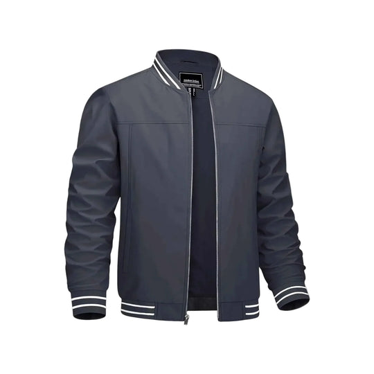 Men's Lightweight Bomber Jacket - Grey