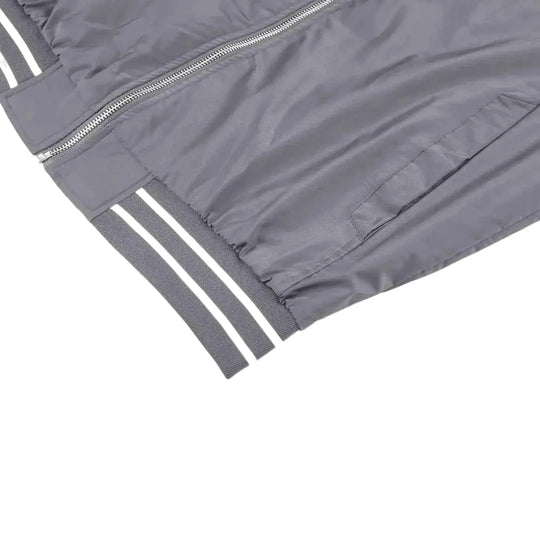 Men's Lightweight Bomber Jacket - Light Grey