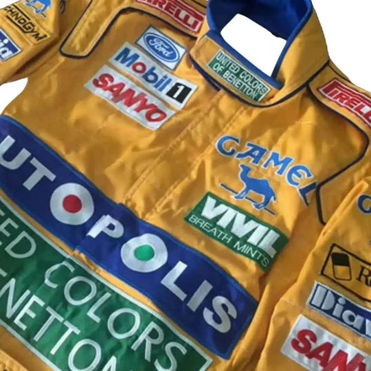 Michael Schumacher 1992 Embroidery / Patch Replica Race Suit / Benetton F1