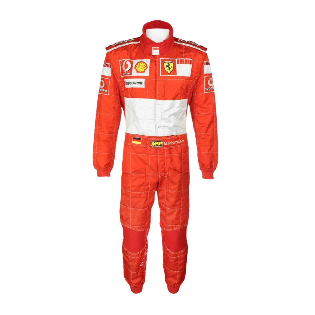Michael Schumacher 2006 BAR CODE Ferrari F1 Replica Embroidery Race Suit - Creative Racewears