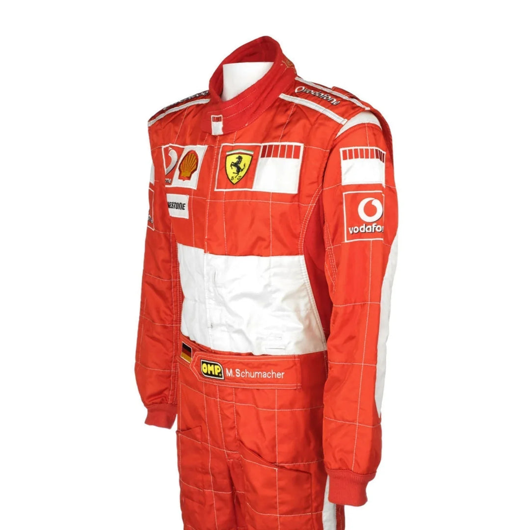 Michael Schumacher 2006 BAR CODE Ferrari F1 Replica Embroidery Race Suit - Creative Racewears