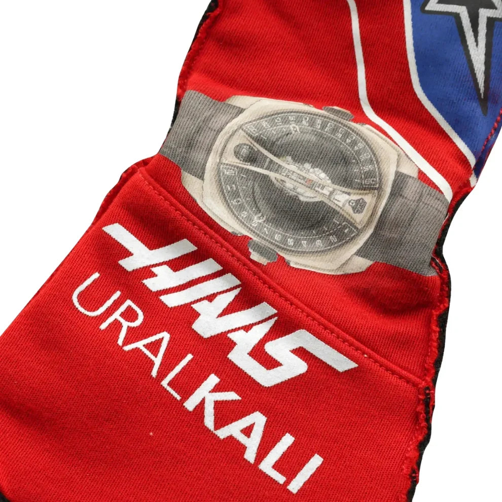 2021 Nikita Mazepin Mexico GP Haas F1 Race Gloves - Creative Racewears