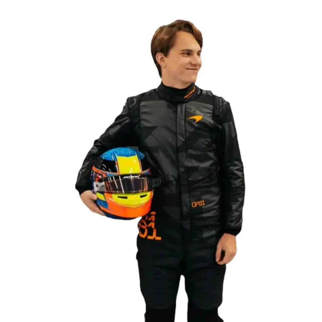 Oscar Piastri 2025 McLaren Livery Reveal F1 Racing Suit | Creative Racegear