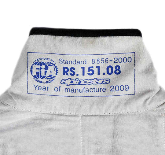 2009 Rubens Barrichello Race Used Brawn Abu Dhabi Grand Prix F1 Suit