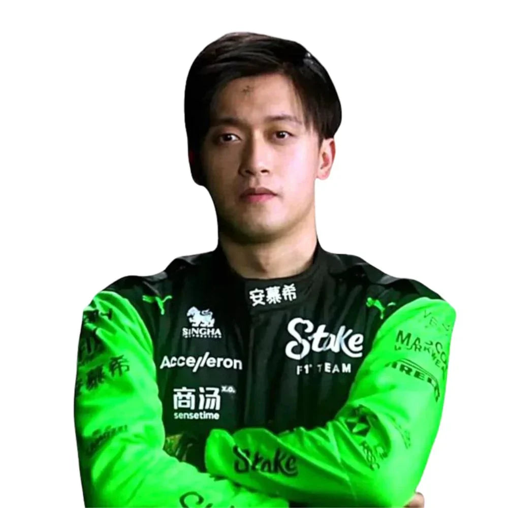 2024 Zhou Guanyu Kick Sauber Stake F1 Race Suit - Creative Racewears
