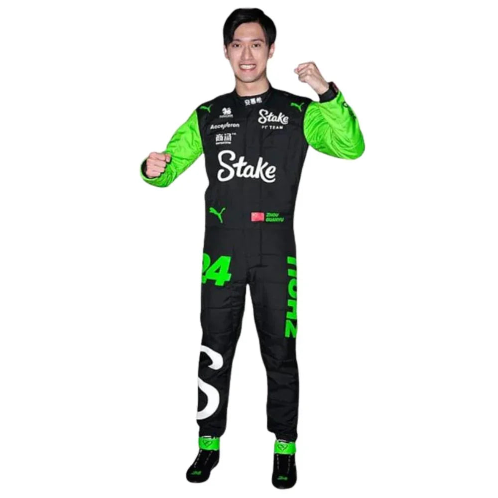 2024 Zhou Guanyu Kick Sauber Stake F1 Race Suit - Creative Racewears