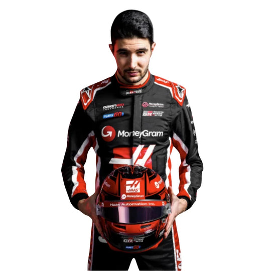 Esteban Ocon 2025 Haas F1 Inspired Race Suit | Creative Racegear - Creative Racewears