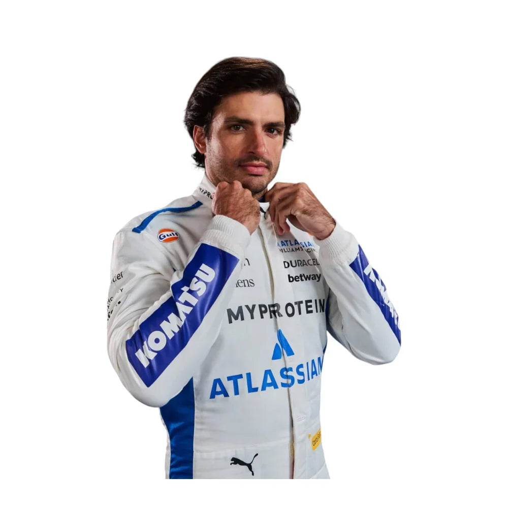 Carlos Sainz 2025 Williams F1 Inspired Race Suit | Creative Racegear - Creative Racewears