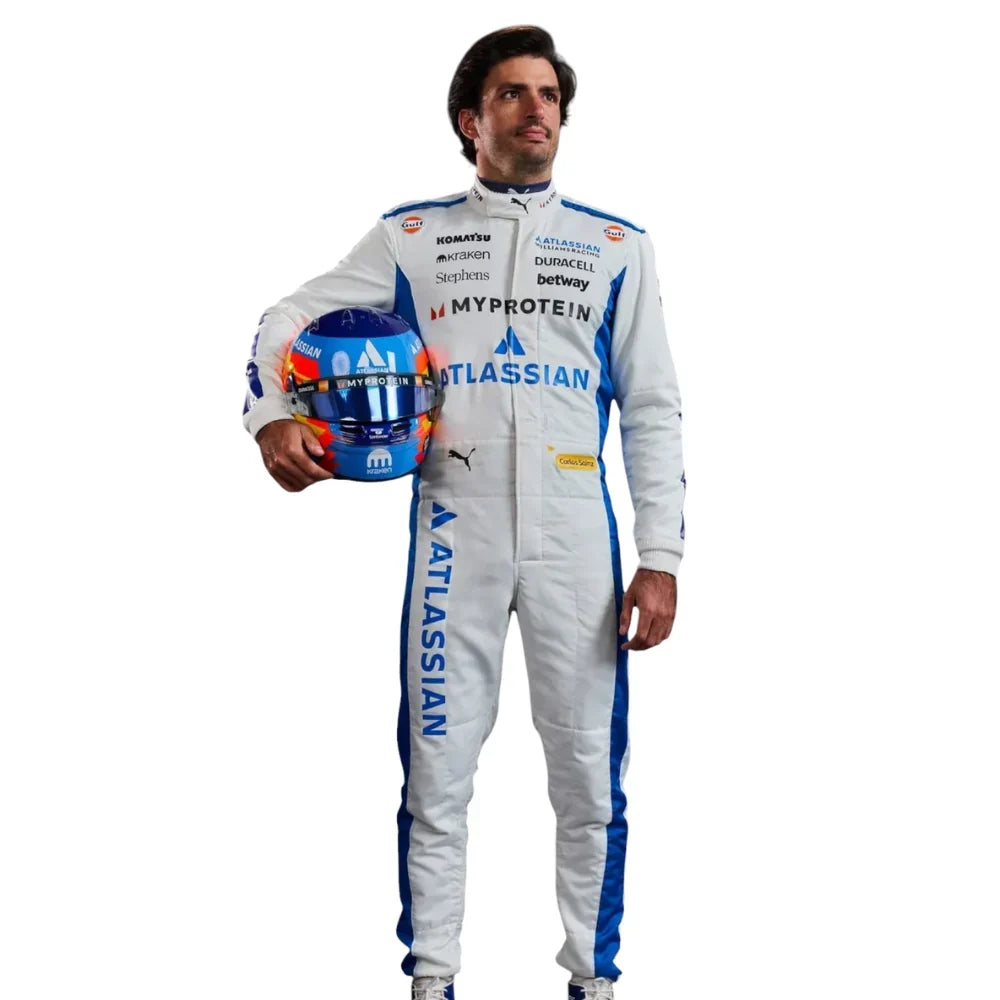 Carlos Sainz 2025 Williams F1 Inspired Race Suit | Creative Racegear - Creative Racewears