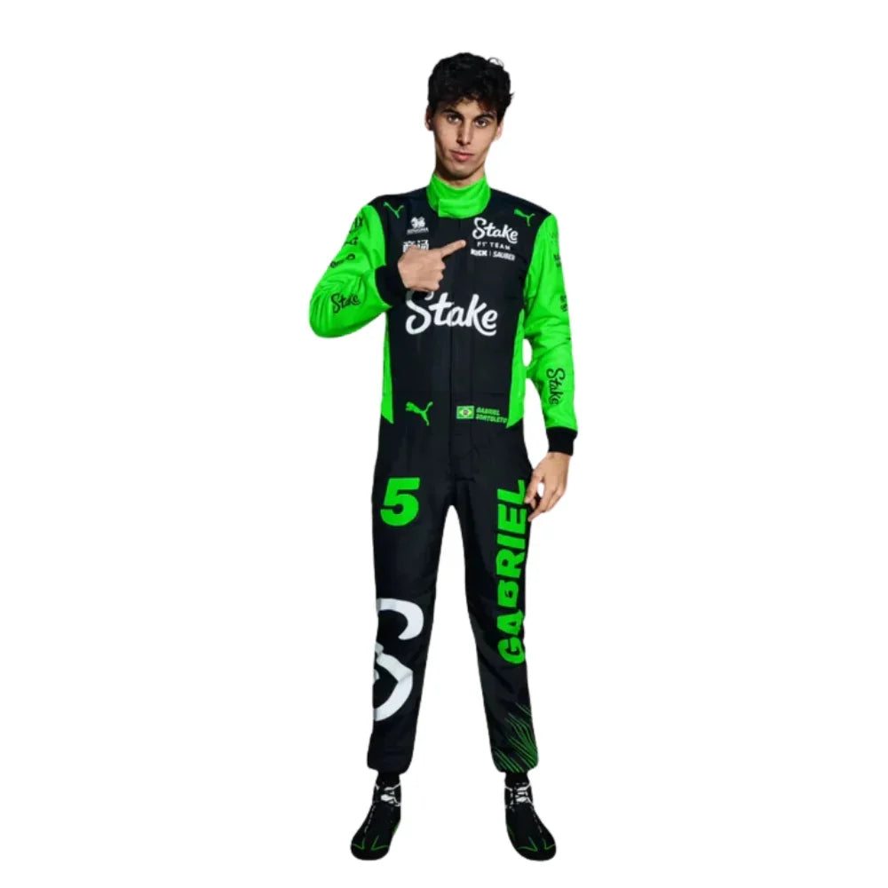 Gabriel Bortoleto 2025 Kick Sauber F1 Inspired Race Suit | Creative Racegear - Creative Racewears