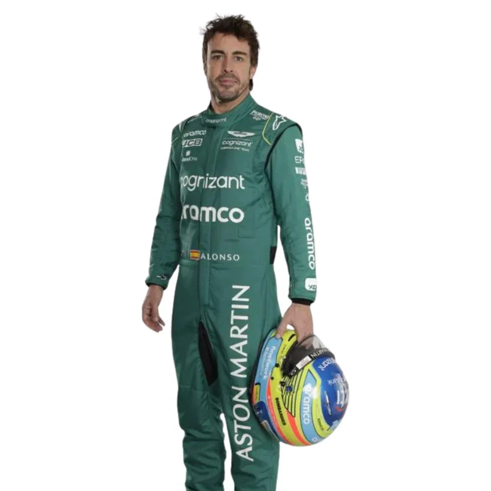 2023 Fernando Alonso Aston Martin F1 Race Suit - Creative Racewears
