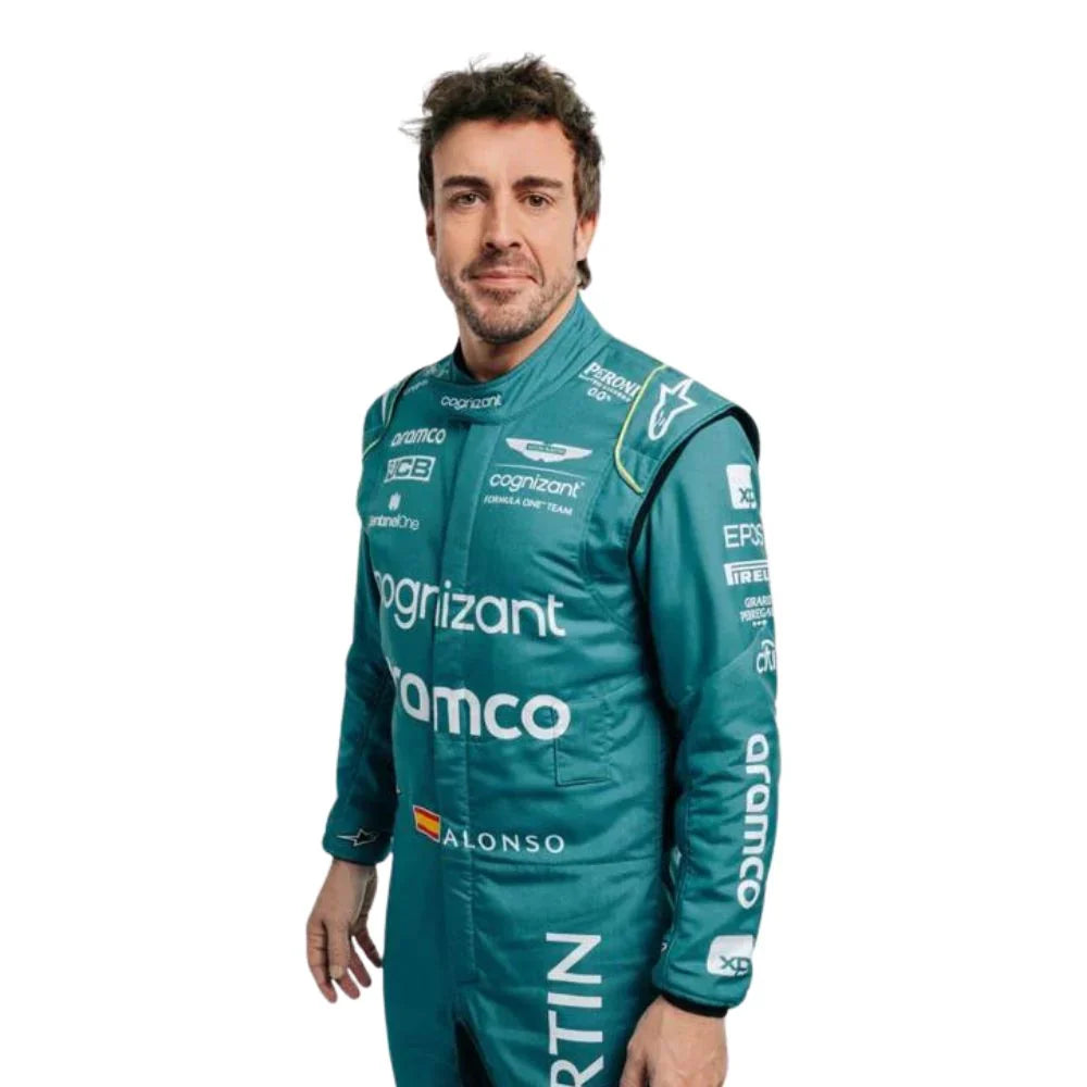 2023 Fernando Alonso Aston Martin F1 Race Suit - Creative Racewears