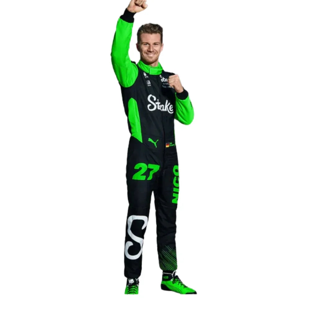 Nico Hulkenberg 2025 Kick Sauber F1 Inspired Race Suit | Creative Racegear - Creative Racewears