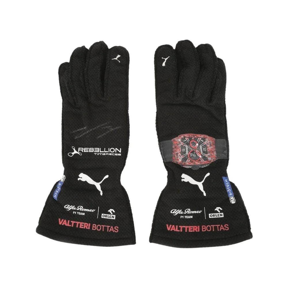 2022 Valtteri Bottas Alfa Romeo F1 race gloves - Creative Racewears