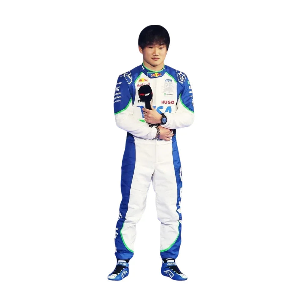 2025 Yuki Tsunoda VISA RB F1 Race Suit - Creative Racewears