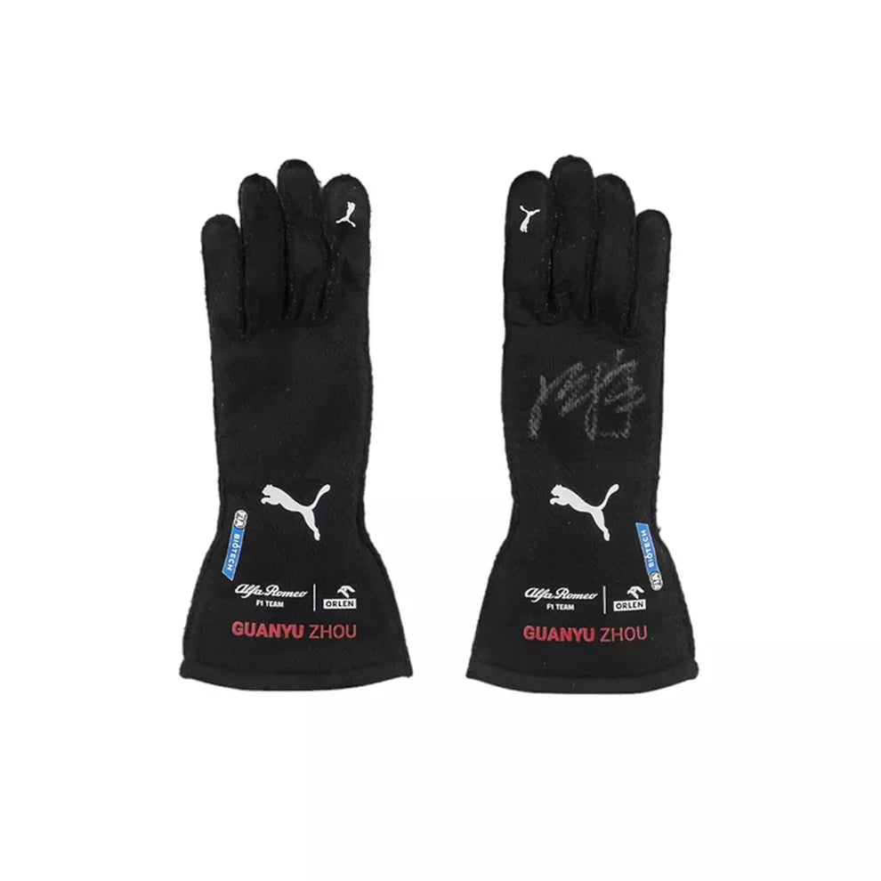 2022 Zhou Guanyu F1 Race Gloves Singapore GP - Creative Racewears