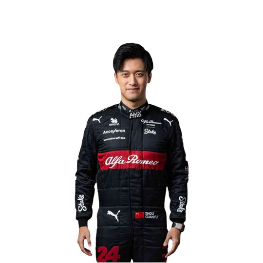 2023 Zhou Guanyu Alfa Romeo F1 Race Suit - Creative Racewears