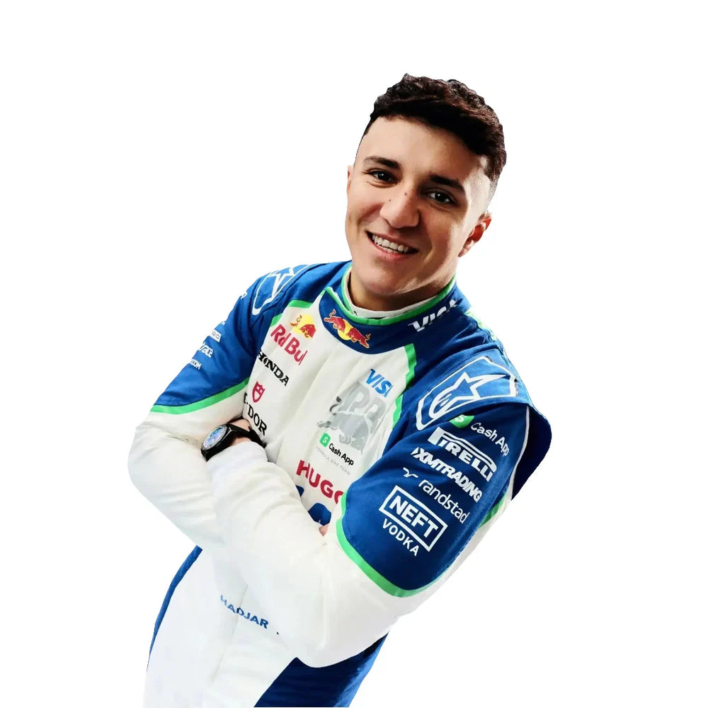 Isack Hadjar 2025 Racing Bulls F1 Inspired Race Suit | Creative Racegear - Creative Racewears