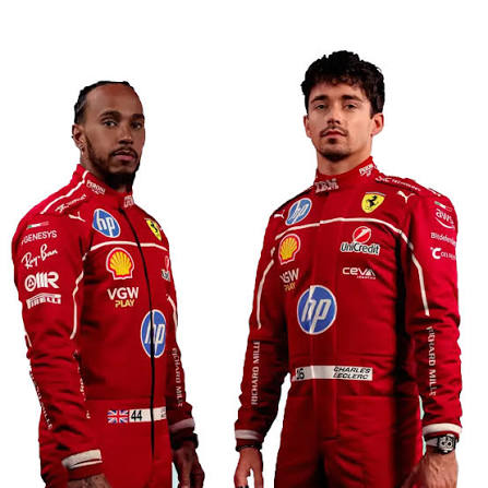 Lewis Hamilton 2025 Ferrari F1 Inspired Race Suit | Creative Racegear - Creative Racewears