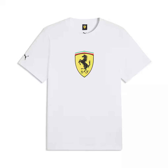 Scuderia Ferrari Large Shield T-Shirt by Puma - White