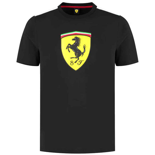 Scuderia Ferrari Puma Large Shield T-Shirt - Black