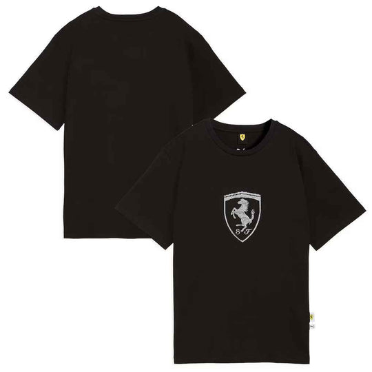 Scuderia Ferrari Shield T-Shirt by Puma - Womens - Black